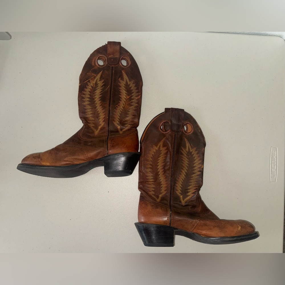 Men's Brown Leather Western Boots